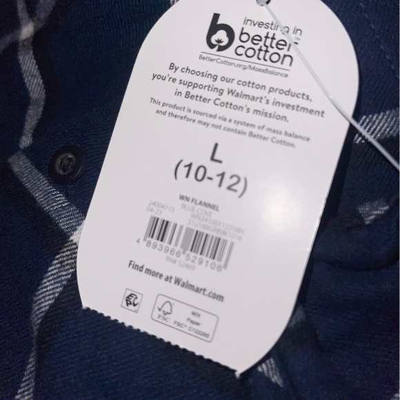 Wonder Nation Boys Long Sleeve Flannel Shirt - Picture 4 of 6